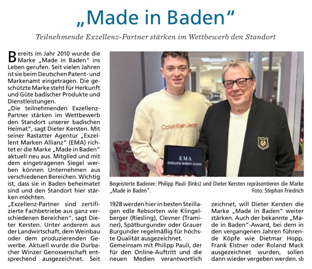 "Made in Baden" – Exzellenz-Partner stärken den Standort